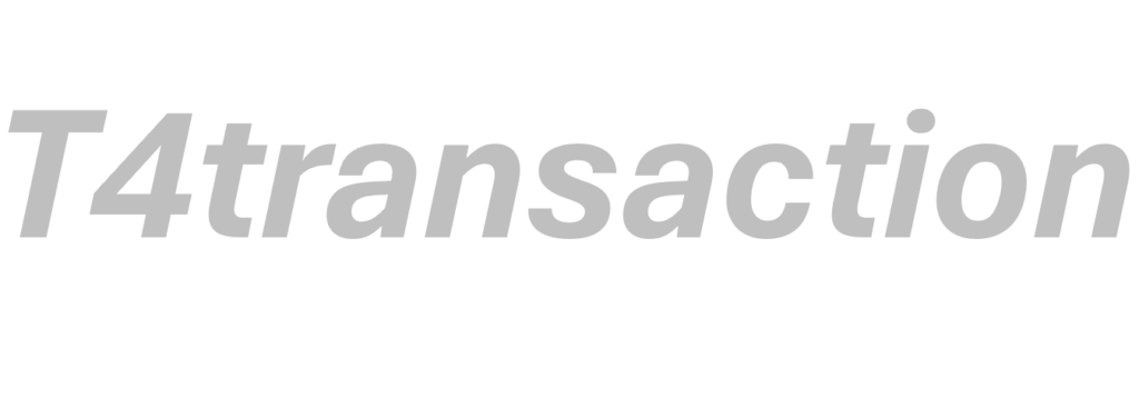 name logo t4transaction grey